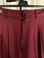 pantalon large bordeaux femme coupe fluide style modeste