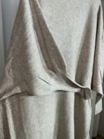 ensemble maille gris femme hijabi oversize fluide