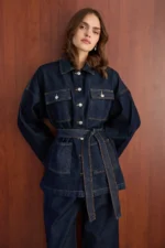 Ensemble Tailleur Denim 100 % Coton – Look Moderne & Confort Absolu – Image 5