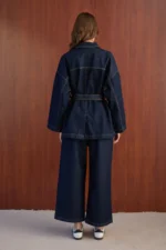 Ensemble Tailleur Denim 100 % Coton – Look Moderne & Confort Absolu – Image 6