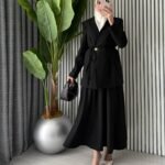 Ensemble Tailleur Jupe Longue – Silhouette Structurée & Élégance Intemporelle